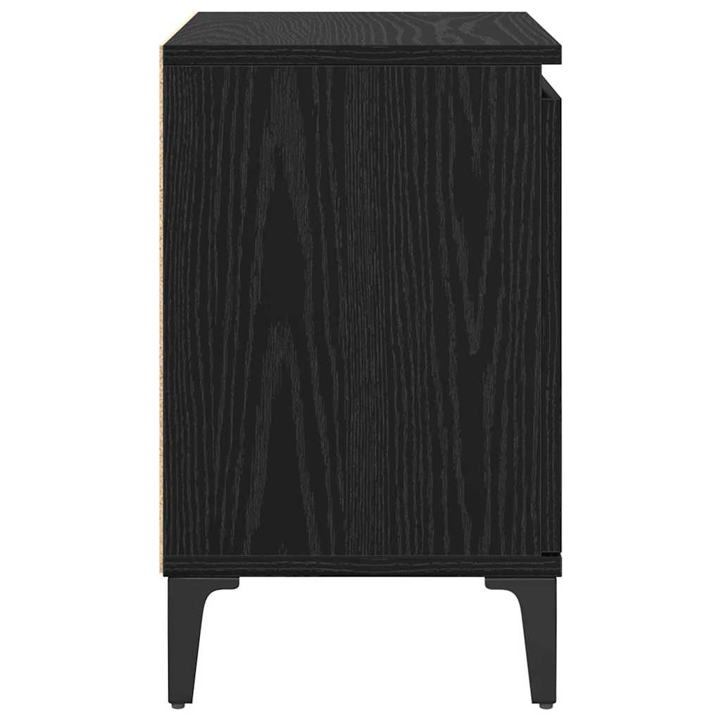 Nachttisch Schwarze Eiche 40 x 30 x 50 cm Holzwerkstoff