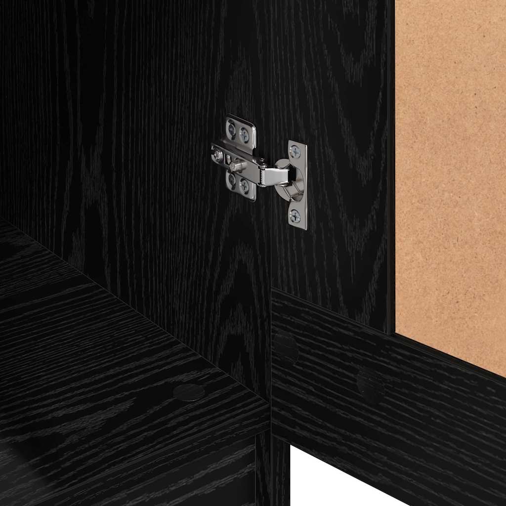 Kleiderschrank mit Regal Schwarze Eiche 82,5 x 51,5 x 180 cm