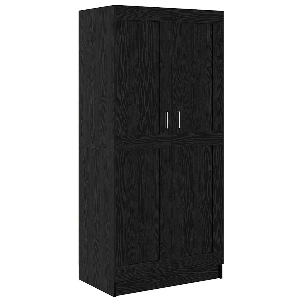 Kleiderschrank mit Regal Schwarze Eiche 82,5 x 51,5 x 180 cm