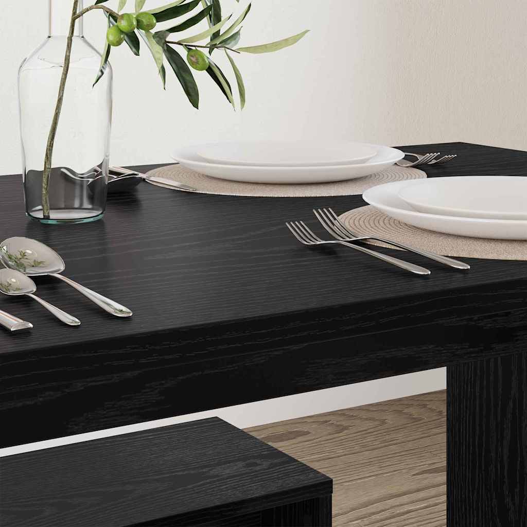 Essgruppe 2 pcs Schwarze Eiche 97 x 47 x 75 cm Holzwerkstoff