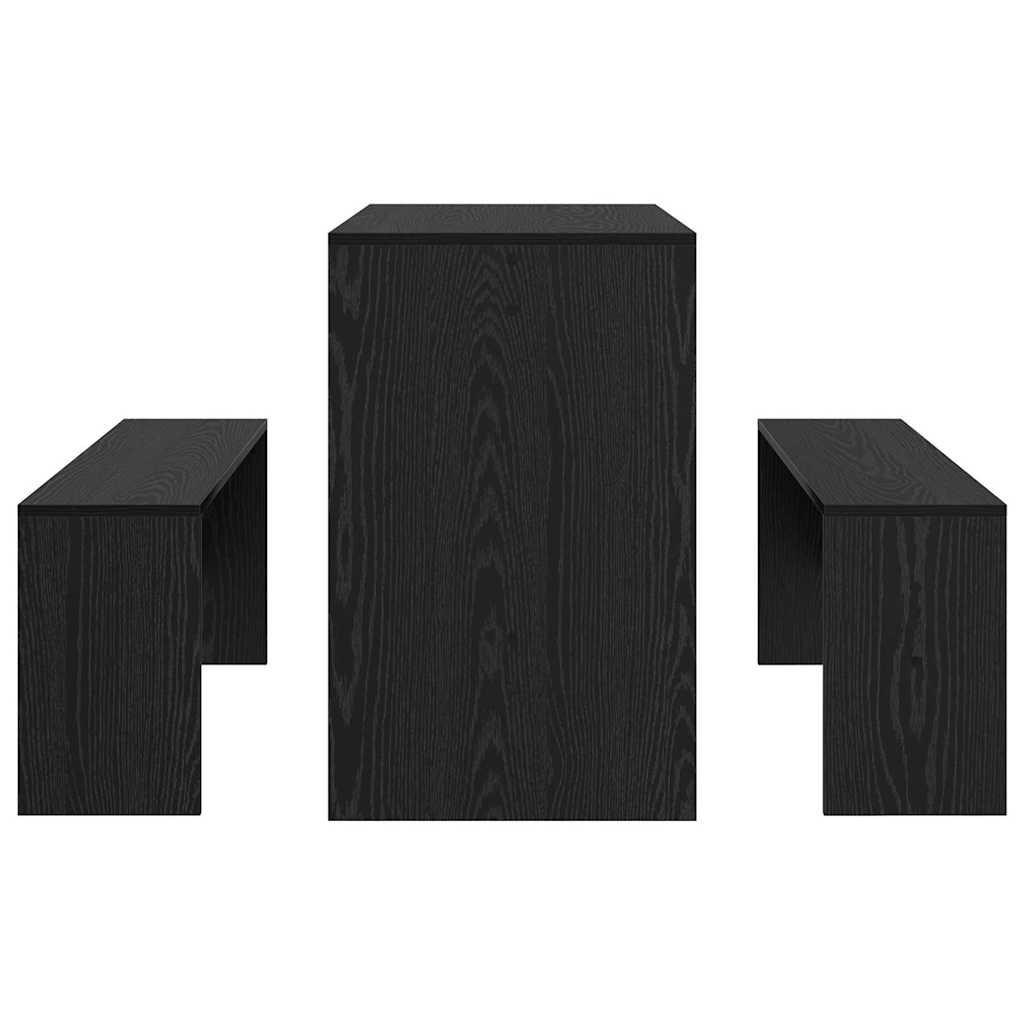 Essgruppe 2 pcs Schwarze Eiche 97 x 47 x 75 cm Holzwerkstoff