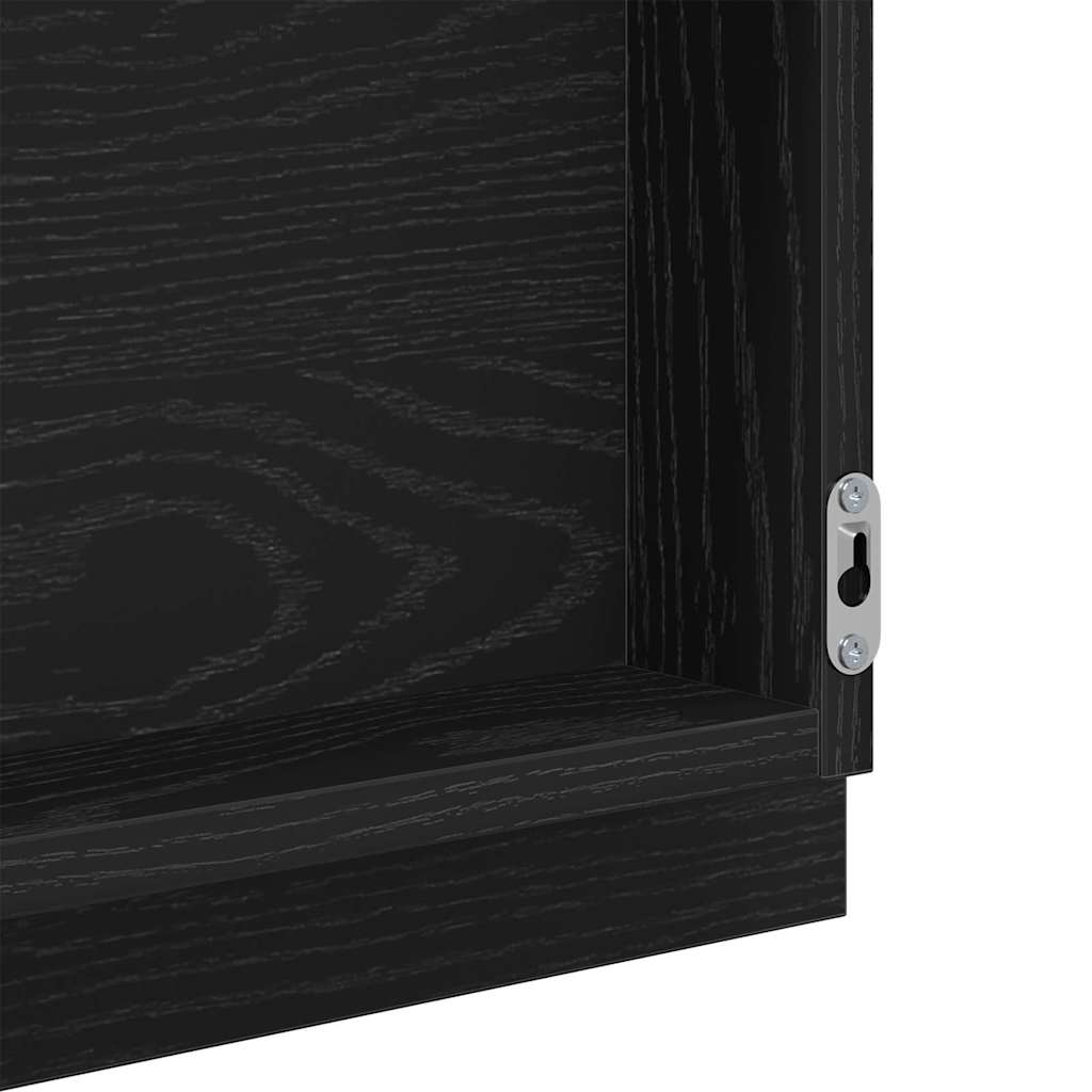 LED Badezimmer Spiegel Schwarze Eiche 40 x 8.5 x 37 cm