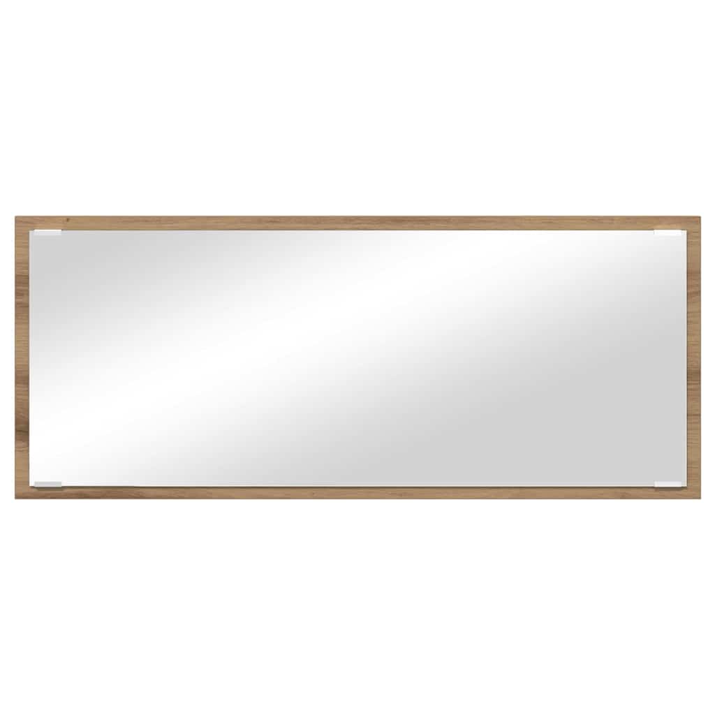 Spiegel Eiche handwerklich 90 x 8.5 x 37 cm Holzwerkstoff