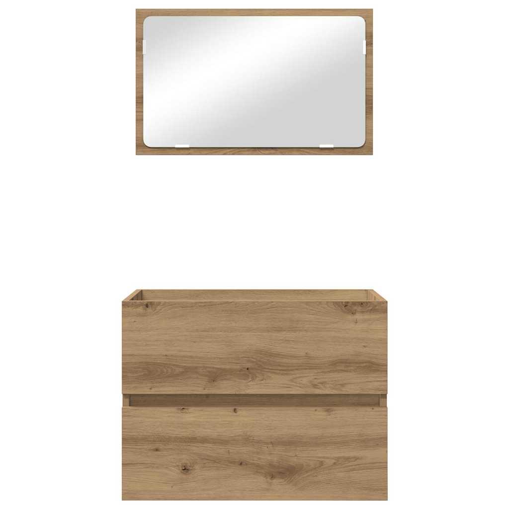 Badezimmermöbelset 2 pcs Artisan Eiche 57 x 37 x 45 cm