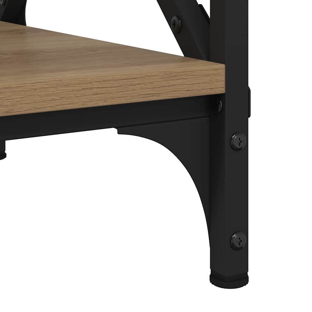 Couchtisch Eiche handwerklich 80 x 45 x 45.5 cm Holzwerkstoff
