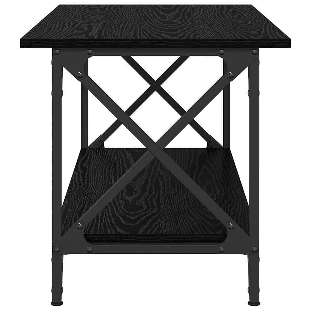 Couchtisch Schwarze Eiche 80 x 45 x 45.5 cm Holzwerkstoff