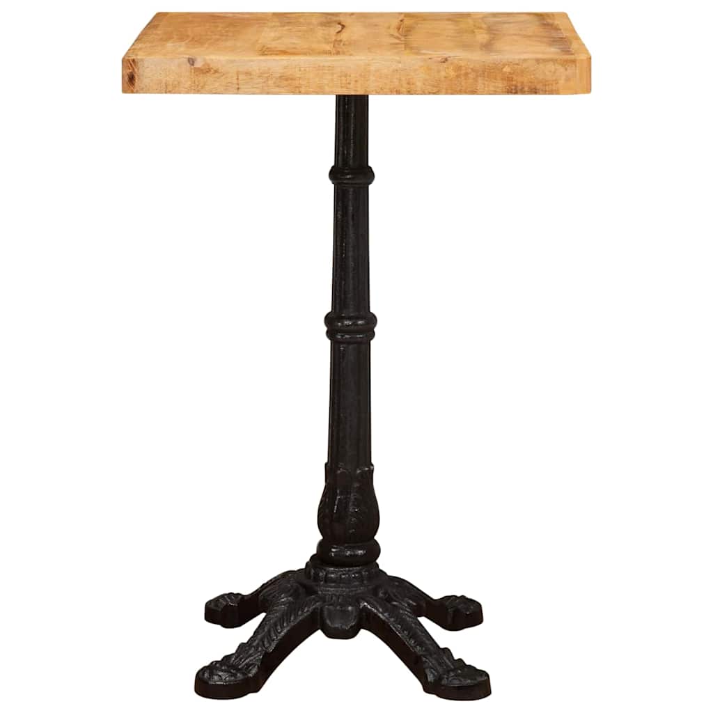 Bistrotisch Braun 50 x 50 x 76 cm massives Mangoholz