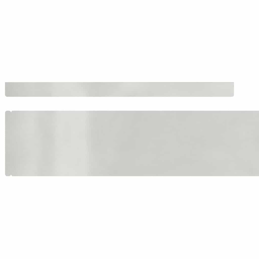 Rasenrand Silber 450 x 10 cm Edelstahl