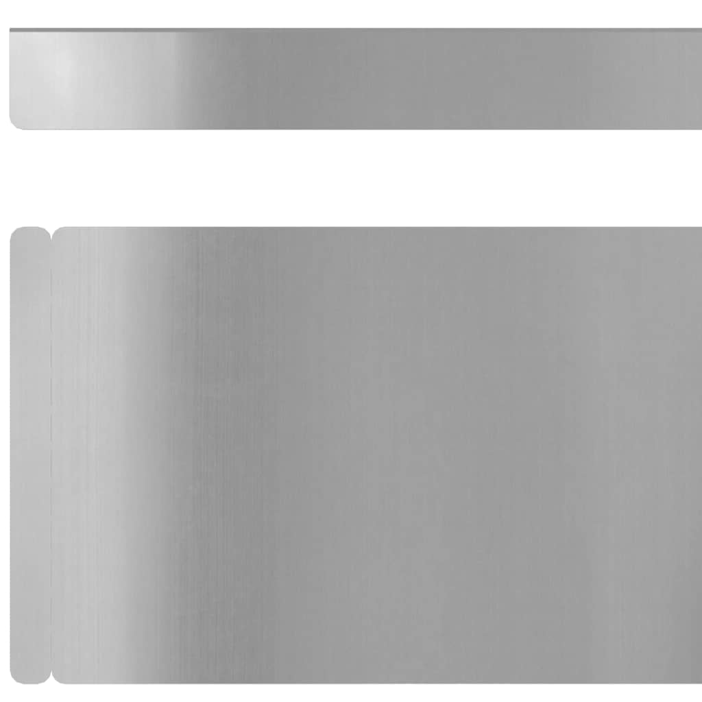 Rasenrand Silber 450 x 10 cm Verzinkter Stahl