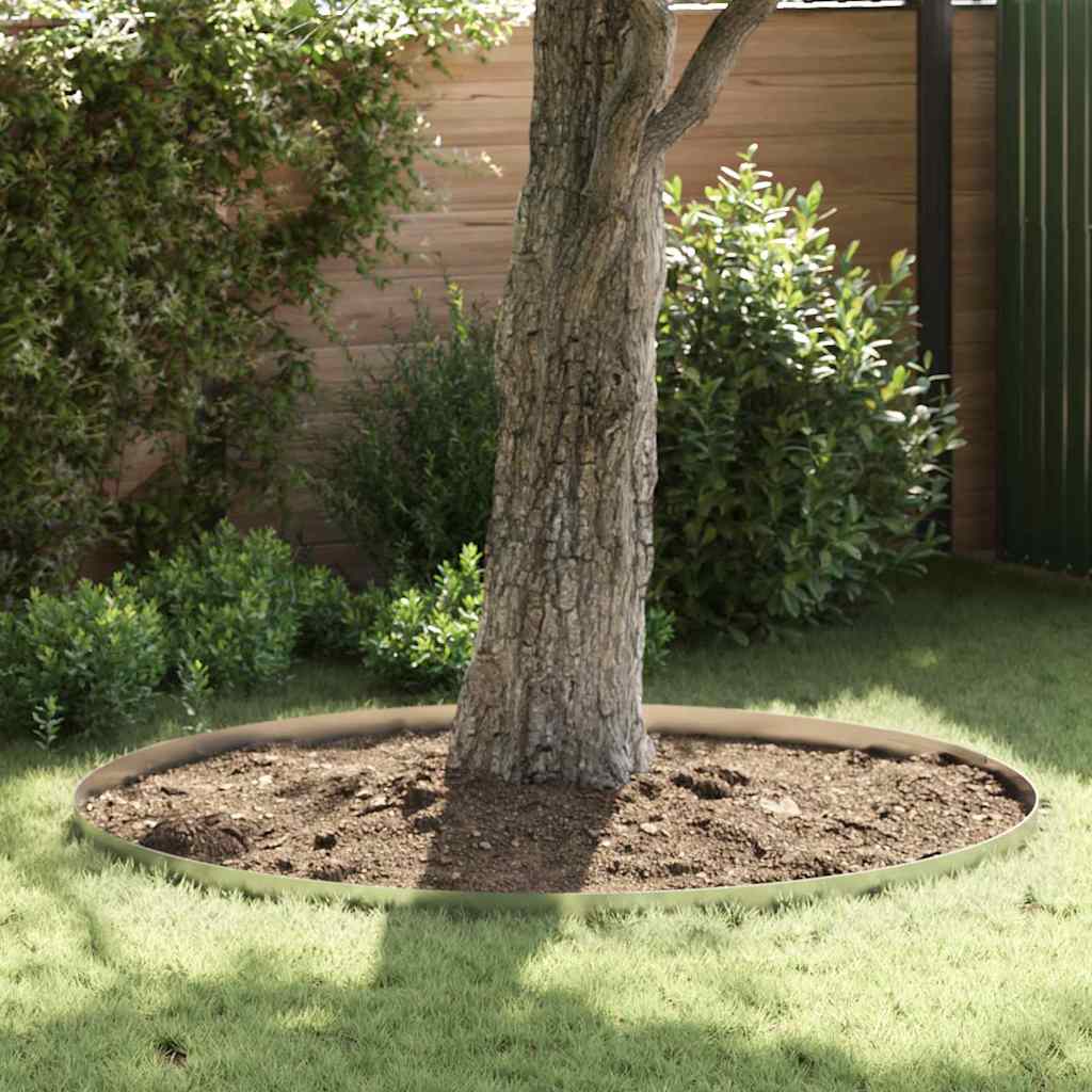 Rasenrand Silber 450 x 10 cm Verzinkter Stahl