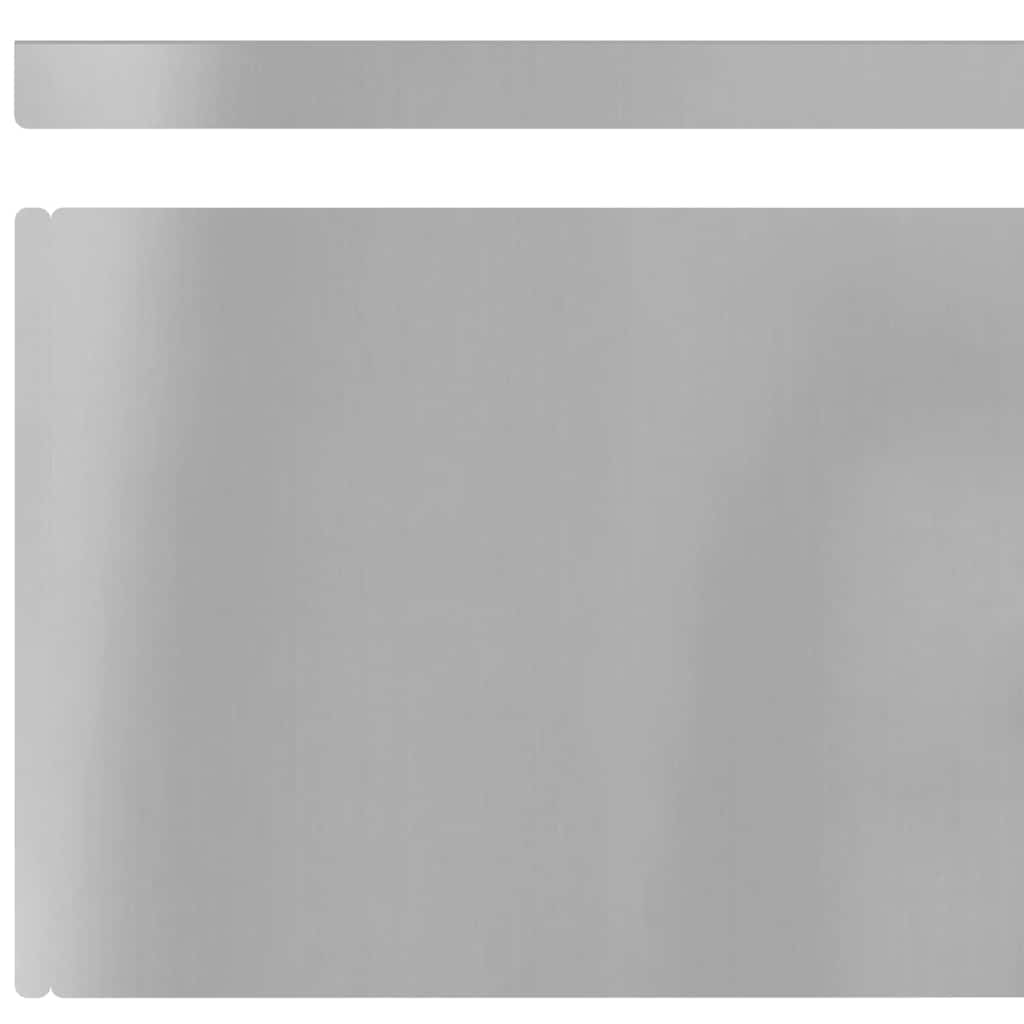 Rasenrand Silber 450 x 20 cm Verzinkter Stahl