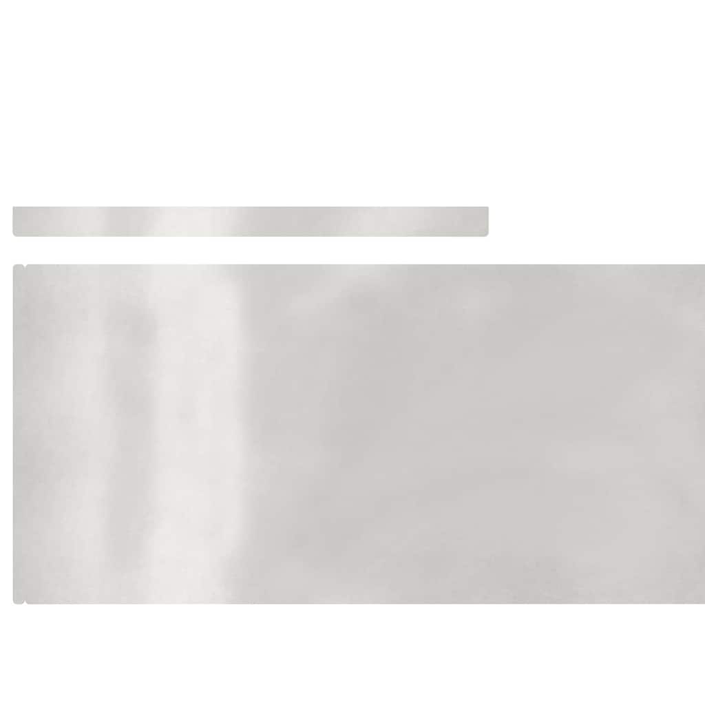 Rasenrand Silber 450 x 25 cm Edelstahl