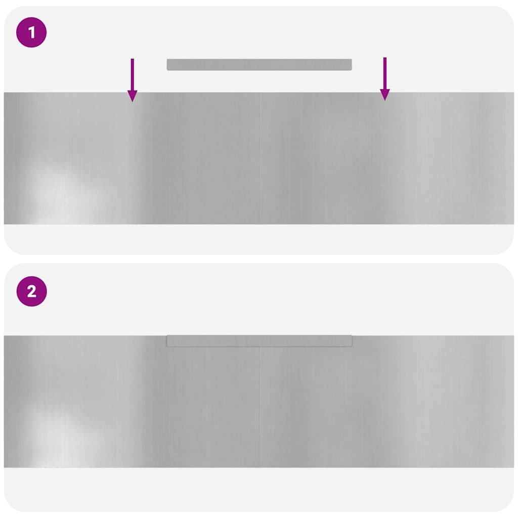 Rasenrand 4 pcs Silber 450 x 25 cm Verzinkter Stahl