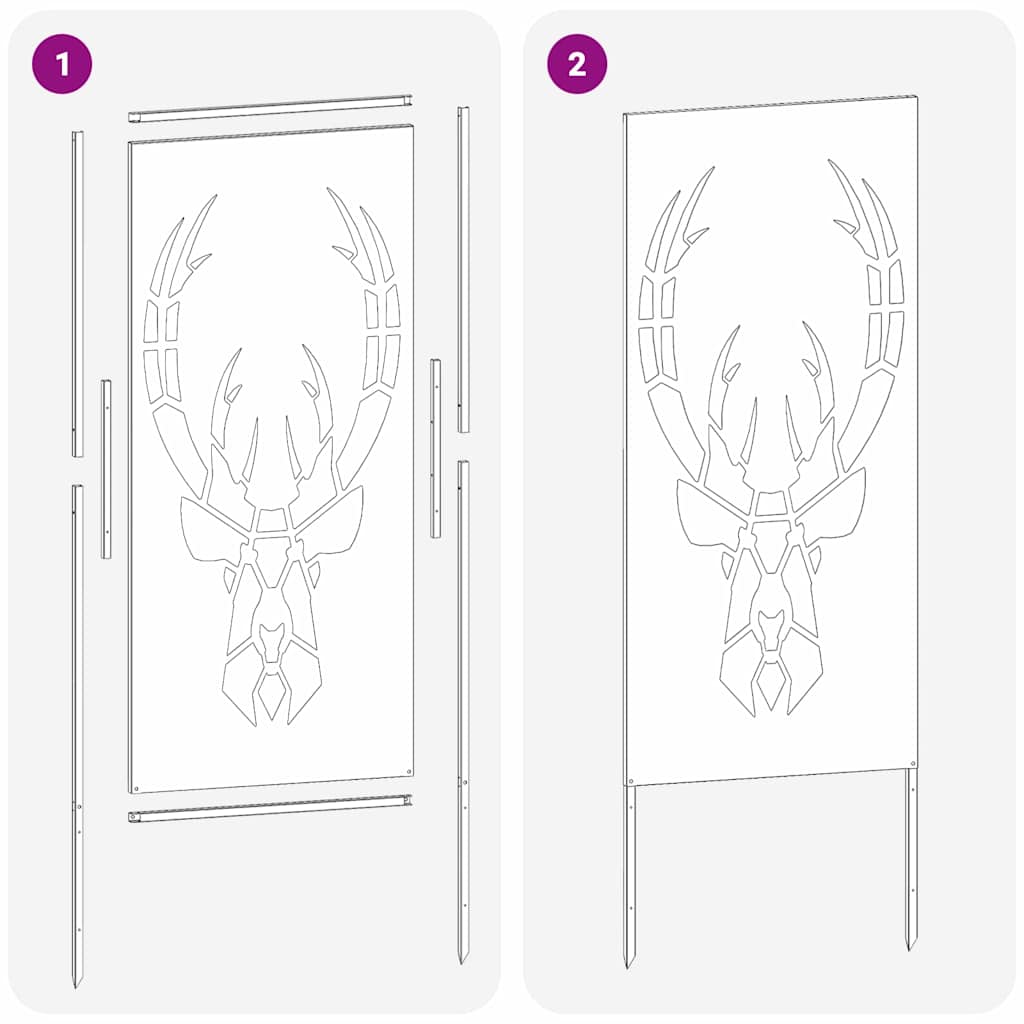 Garten dekoratives Panel Rostig 50 x 140 cm