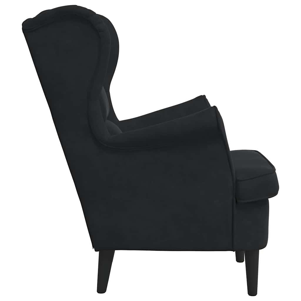 Sessel Schwarz 71 x 92 x 91 cm Samt