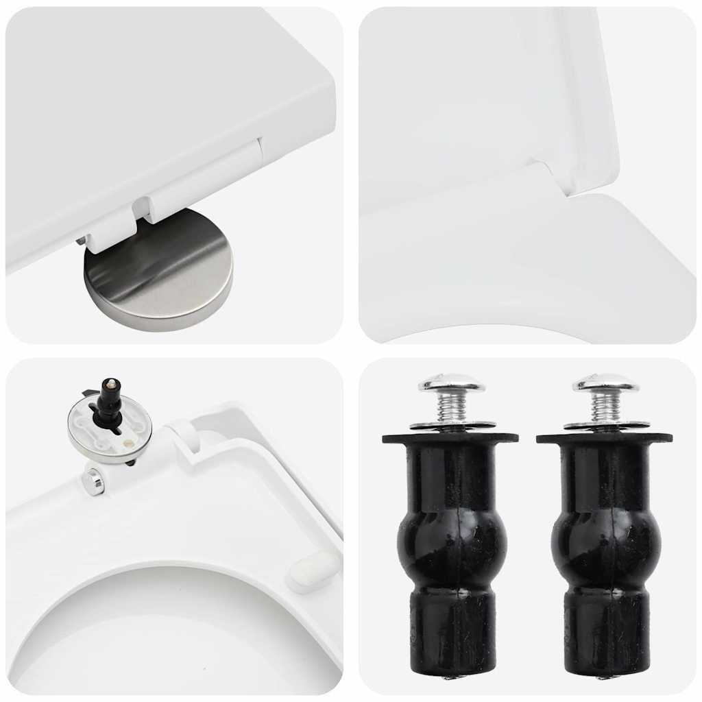 Toilettensitz Weiß 48 x 36,5 x 4,5 cm Polypropylen