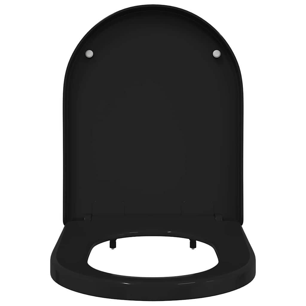 Toilettensitz Schwarz 48 x 36,5 x 4,5 cm Polypropylen