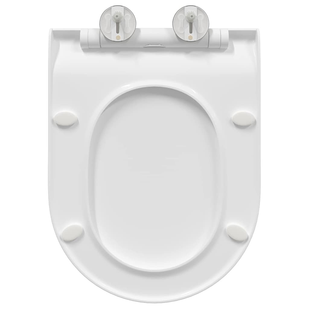 Toilettensitz Weiß 48,5 x 36 x 5 cm Polypropylen