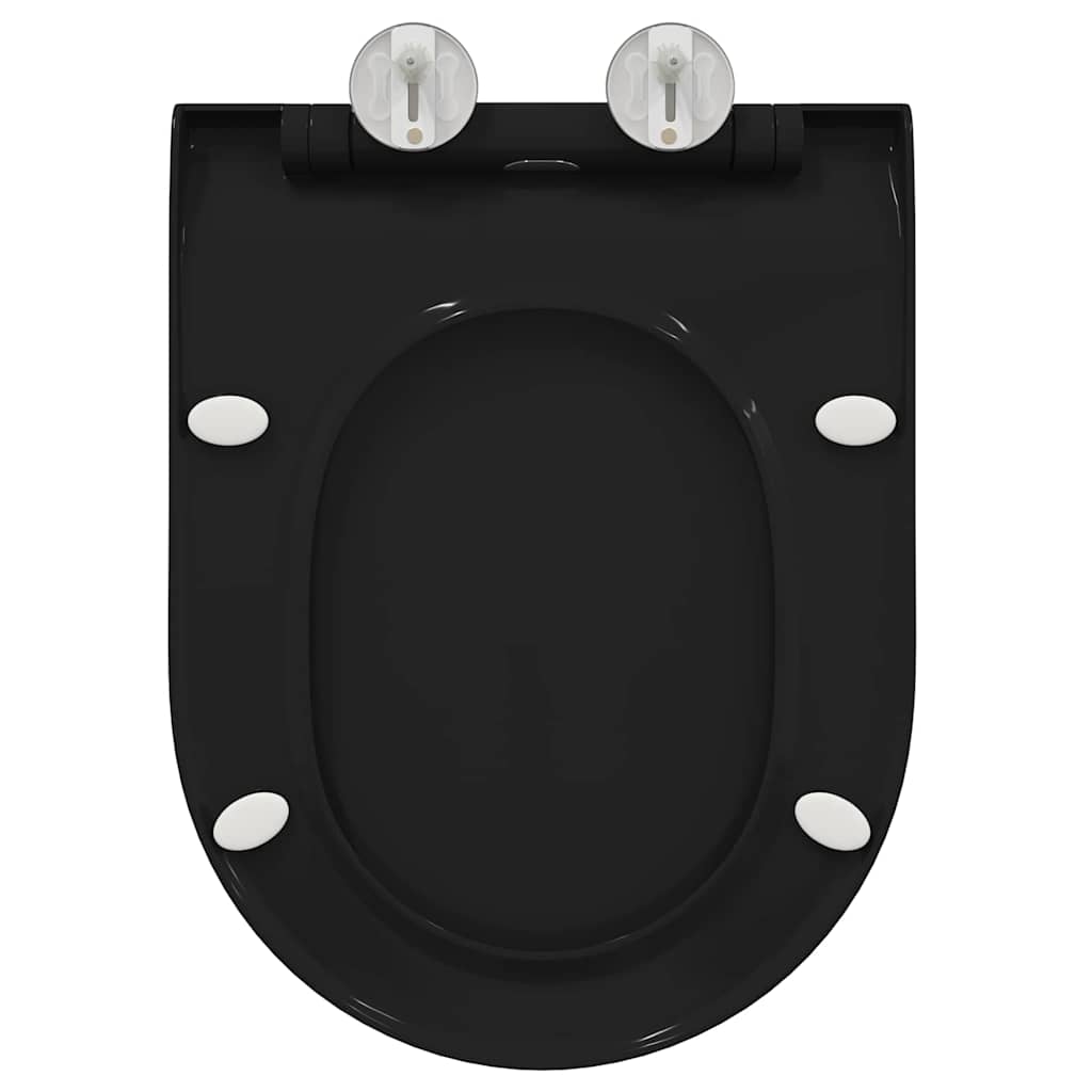 Toilettensitz Schwarz 48,5 x 36 x 5 cm Polypropylen