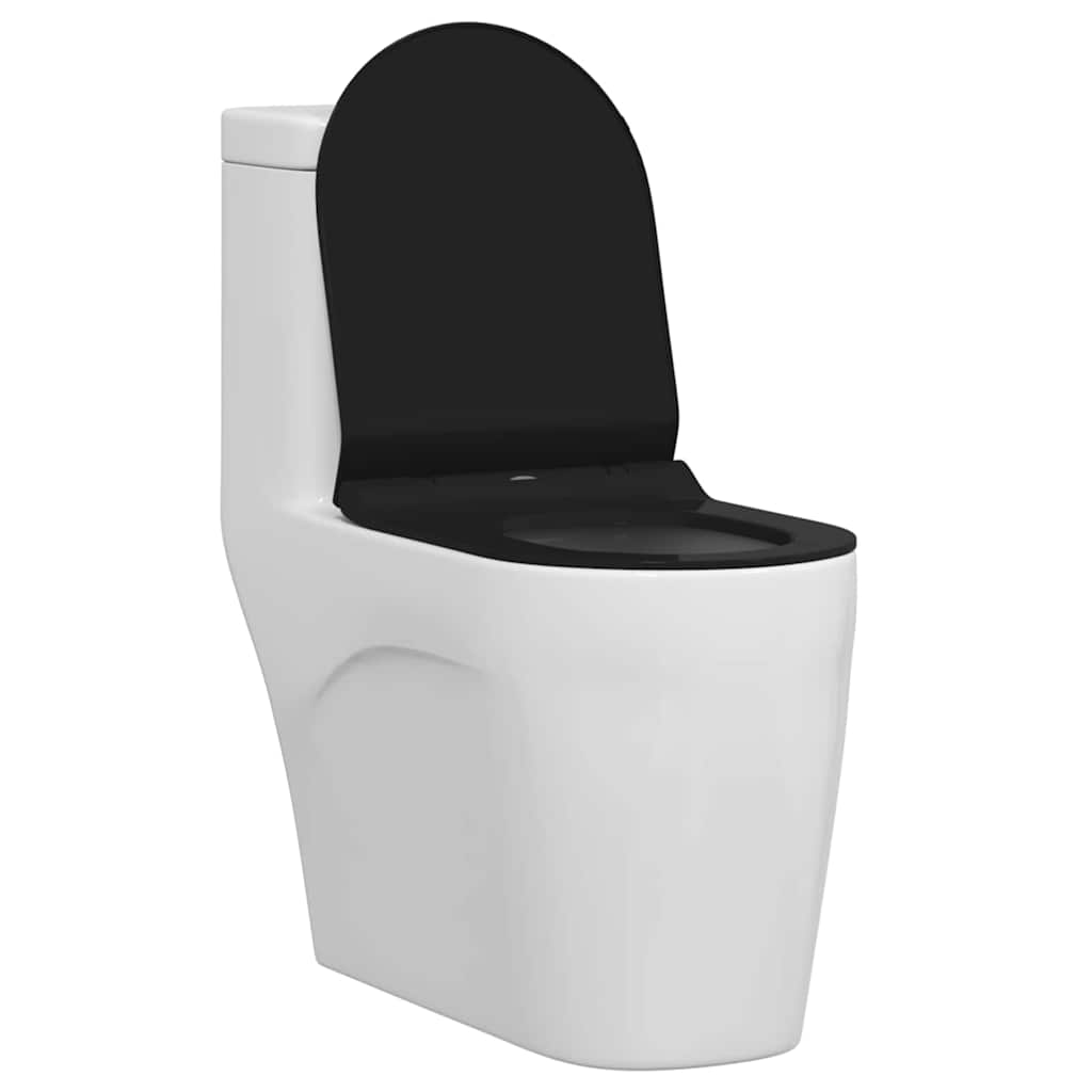 Toilettensitz Schwarz 48,5 x 36 x 5 cm Polypropylen