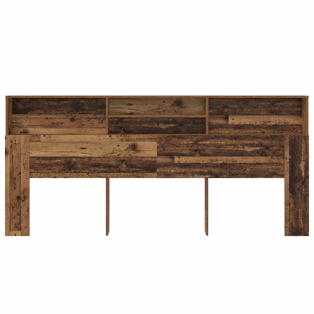 Kopfteil Schrank Altholz 220 x 19 x 101.5 cm Holzwerkstoff