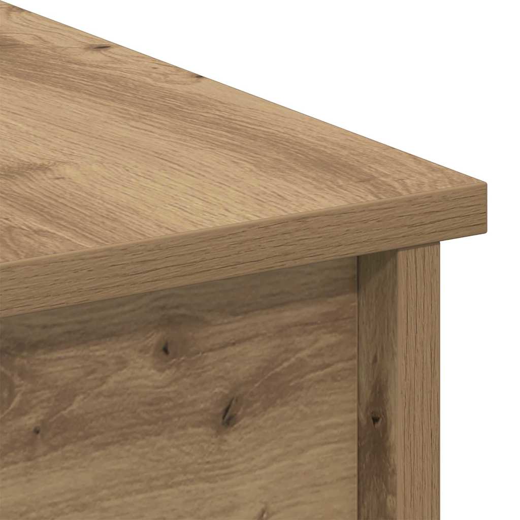 Couchtisch Eiche handwerklich 80 x 50,5 x 42,5 cm Holzwerkstoff