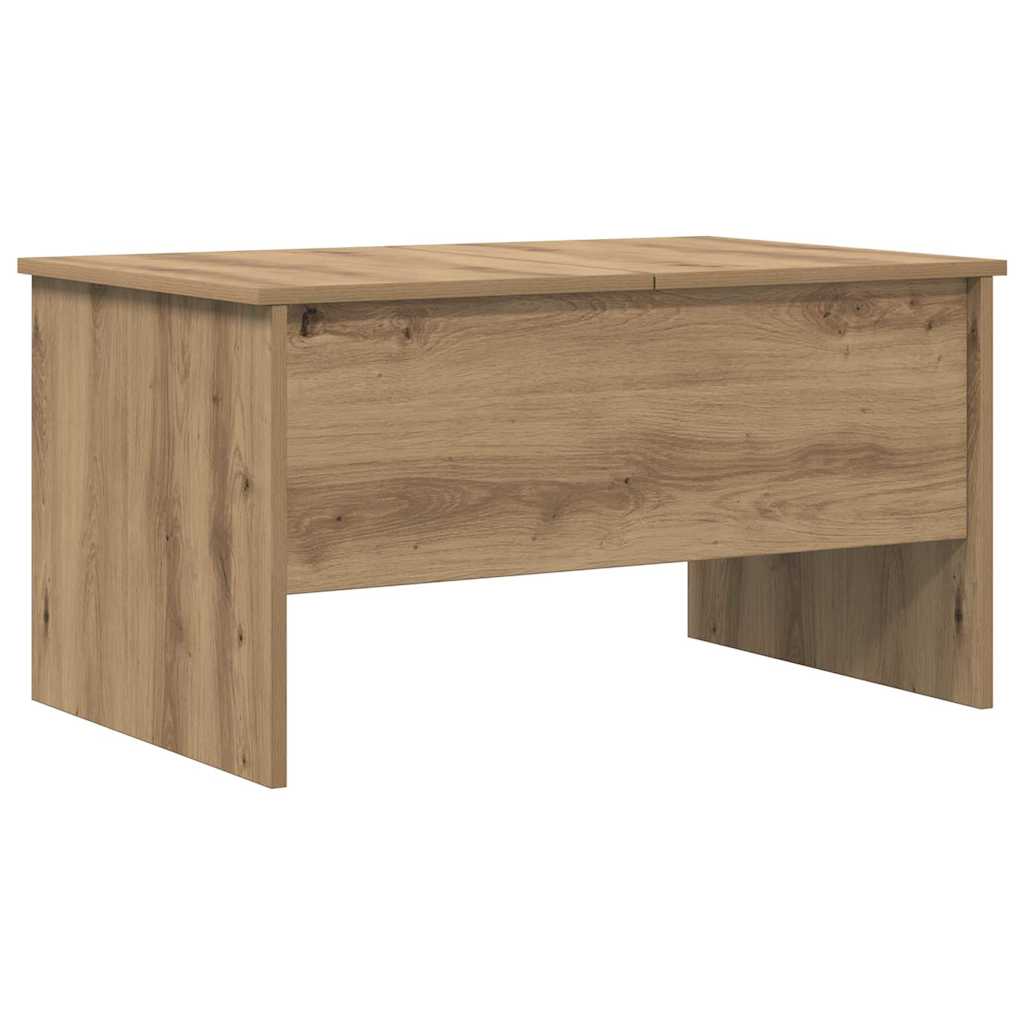 Couchtisch Eiche handwerklich 80 x 50,5 x 42,5 cm Holzwerkstoff