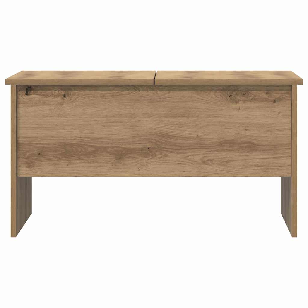 Couchtisch Eiche handwerklich 80 x 50,5 x 42,5 cm Holzwerkstoff