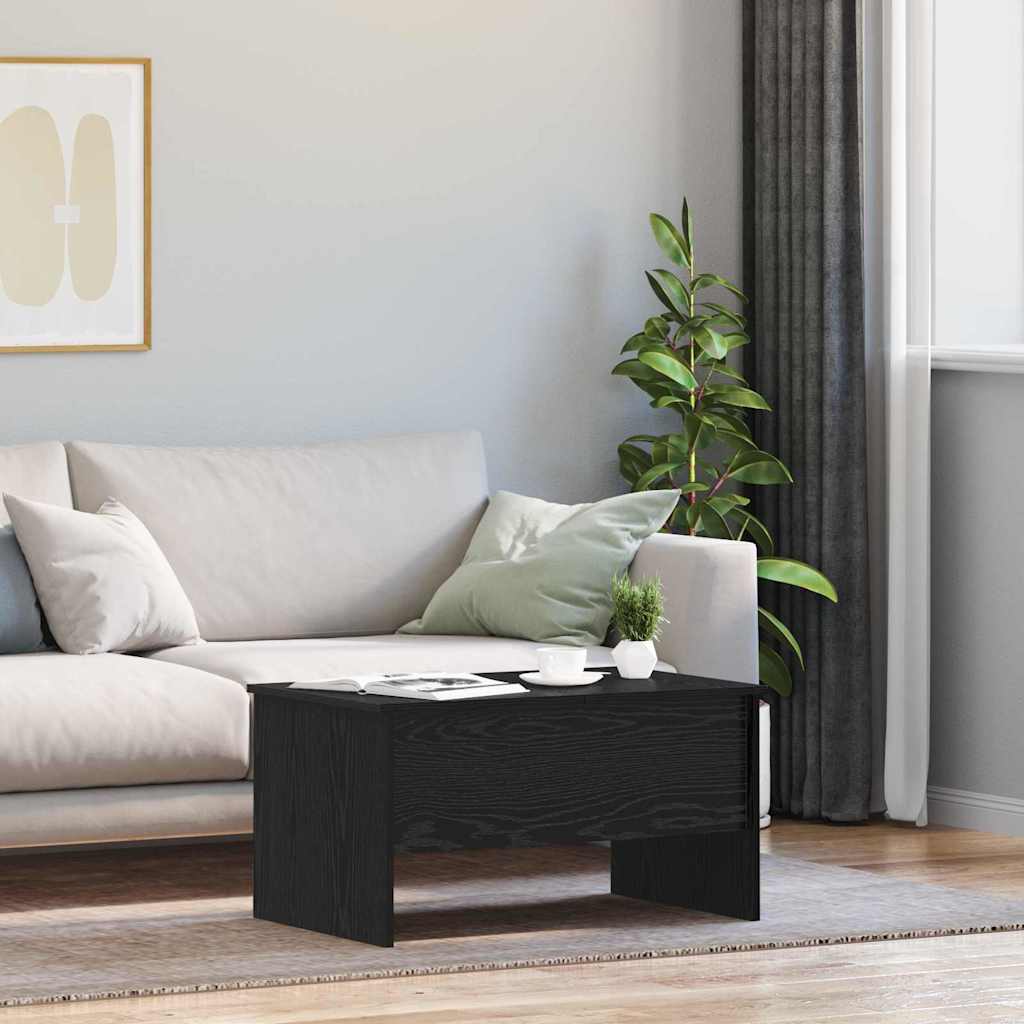 Couchtisch Schwarze Eiche 80 x 50,5 x 42,5 cm Holzwerkstoff