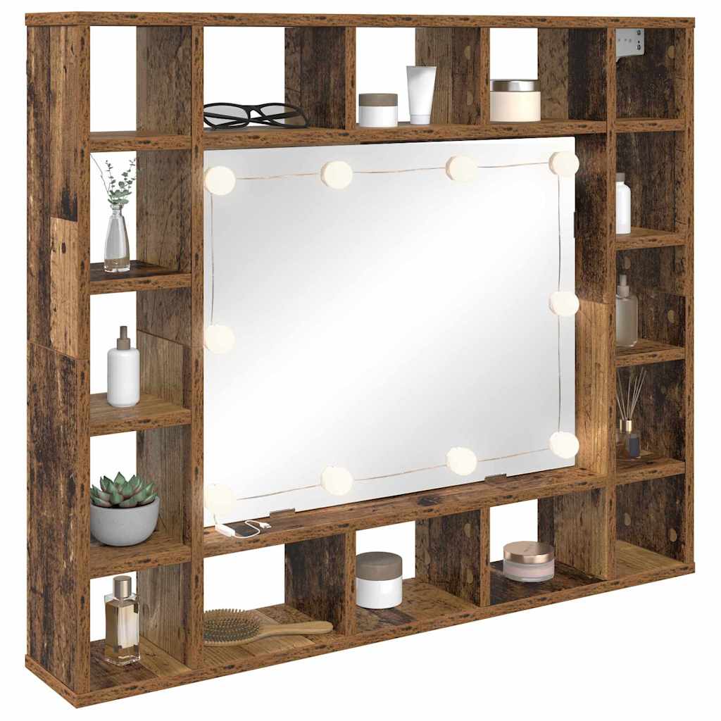 Spiegelschrank Altholz 91 x 15 x 76.5 cm Holzwerkstoff
