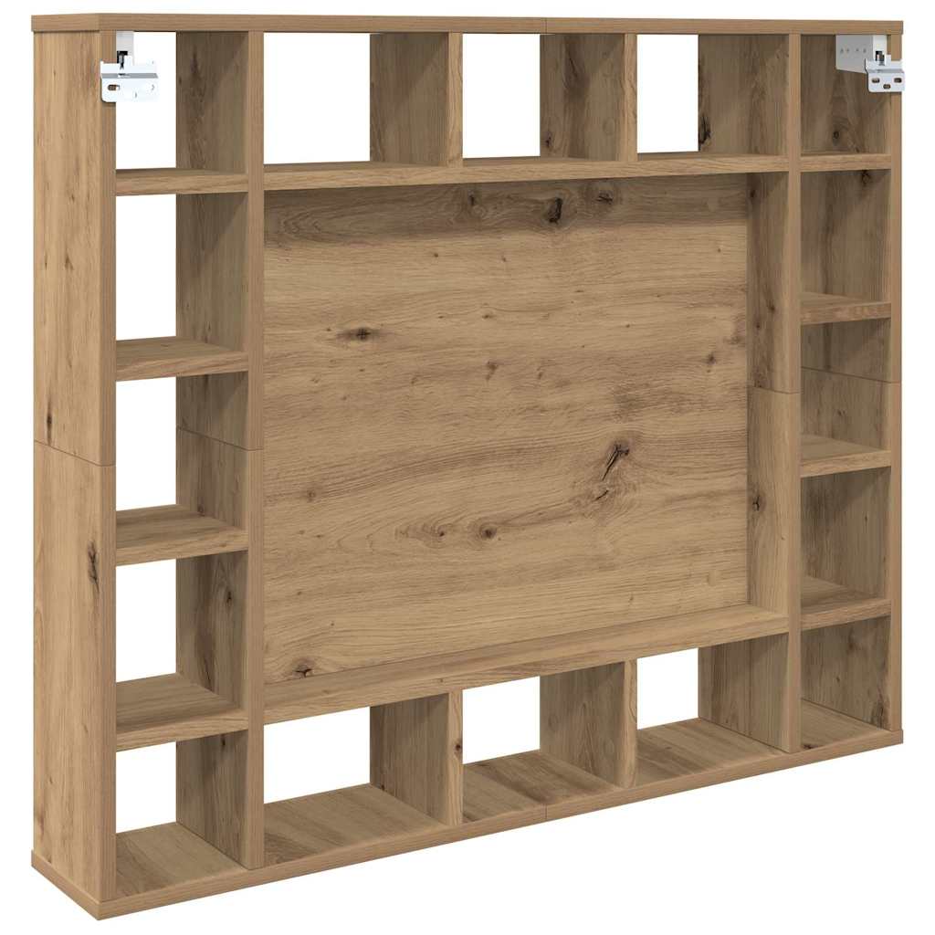 Spiegelschrank mit Regal Eiche handwerklich 91 x 15 x 76.5 cm