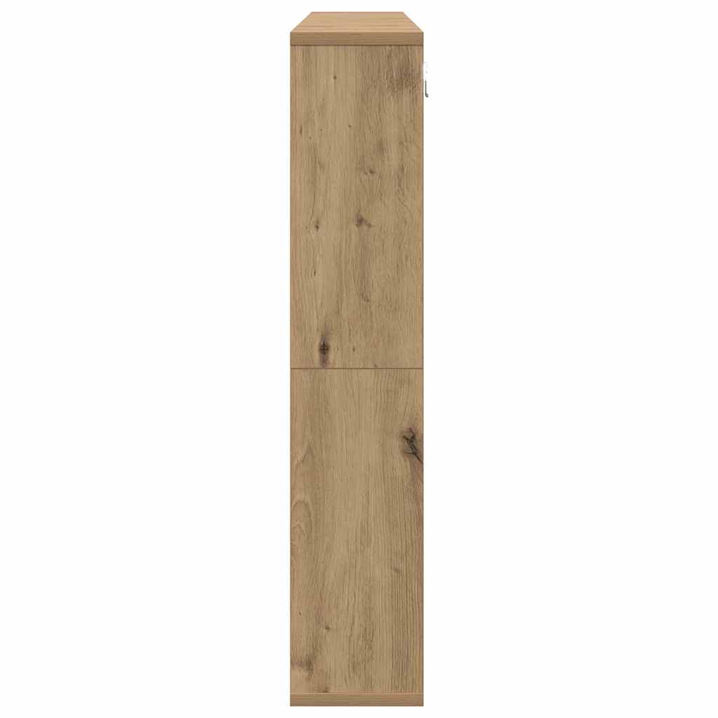 Spiegelschrank mit Regal Eiche handwerklich 91 x 15 x 76.5 cm