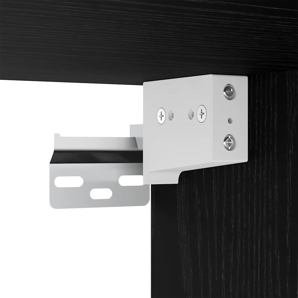 Spiegelschrank Schwarze Eiche 91 x 15 x 76.5 cm Holzwerkstoff