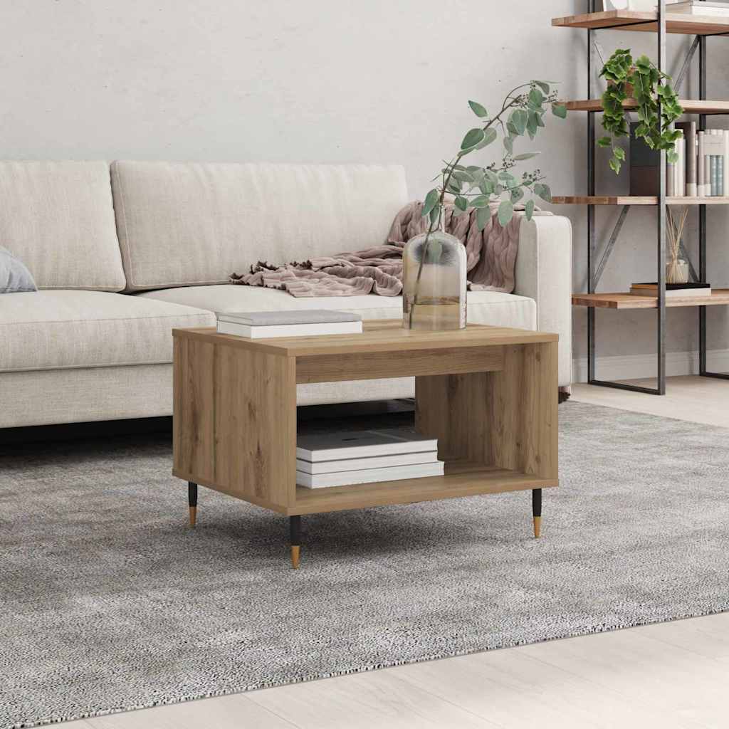 Couchtisch Eiche handwerklich 60 x 50 x 40 cm Holzwerkstoff