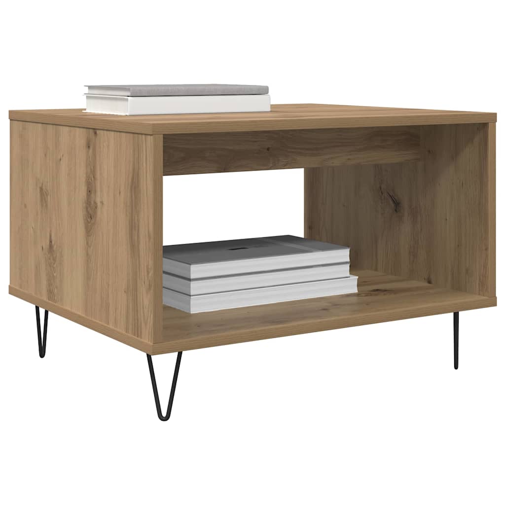 Couchtisch Eiche handwerklich 60 x 50 x 40 cm Holzwerkstoff