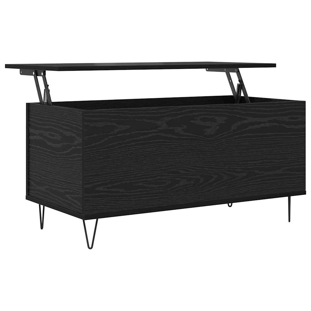 Couchtisch Schwarze Eiche 90 x 44.5 x 45 cm Holzwerkstoff