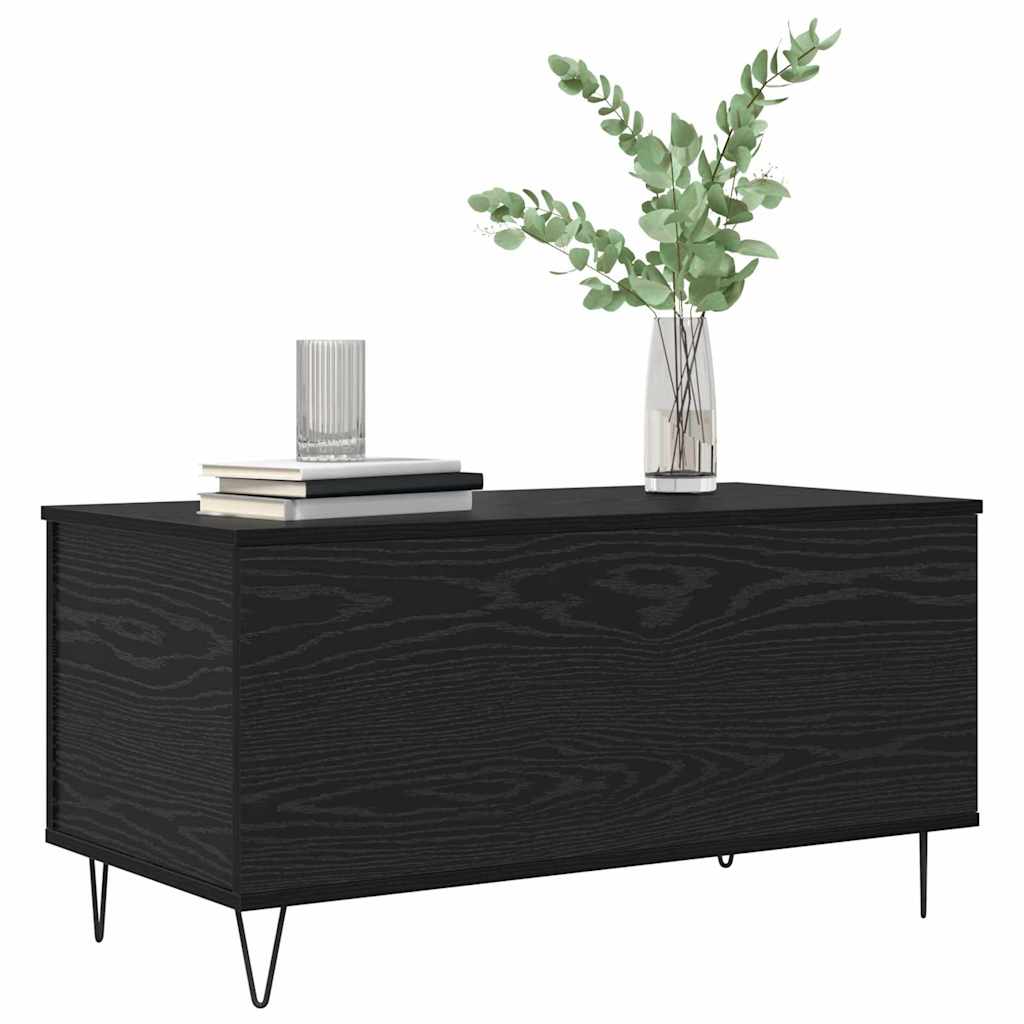 Couchtisch Schwarze Eiche 90 x 44.5 x 45 cm Holzwerkstoff