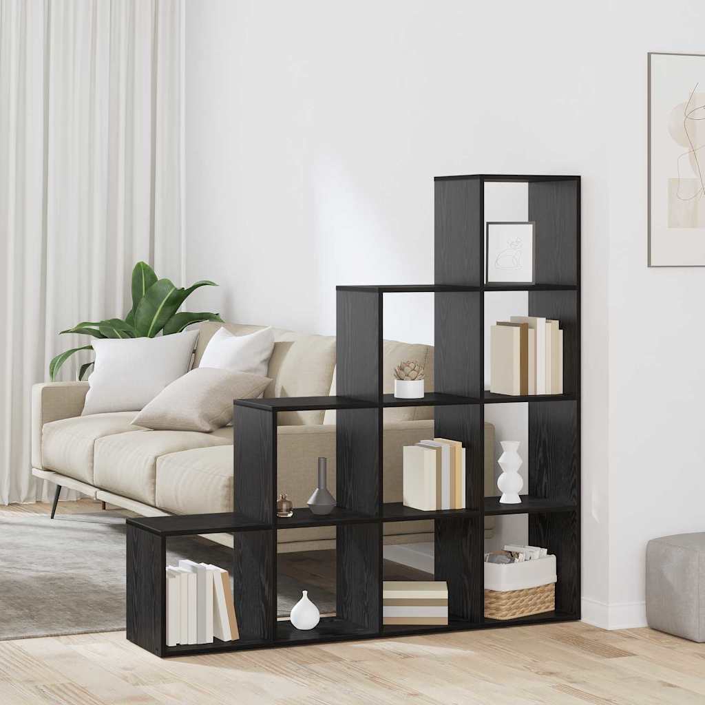 Raumteiler Bücherregal Schwarze Eiche 131,5 x 29 x 131,5 cm