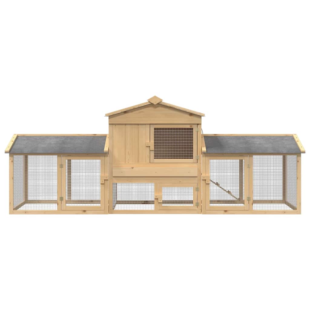 Hühnerunterkunft Braun 225 x 60 x 89 cm