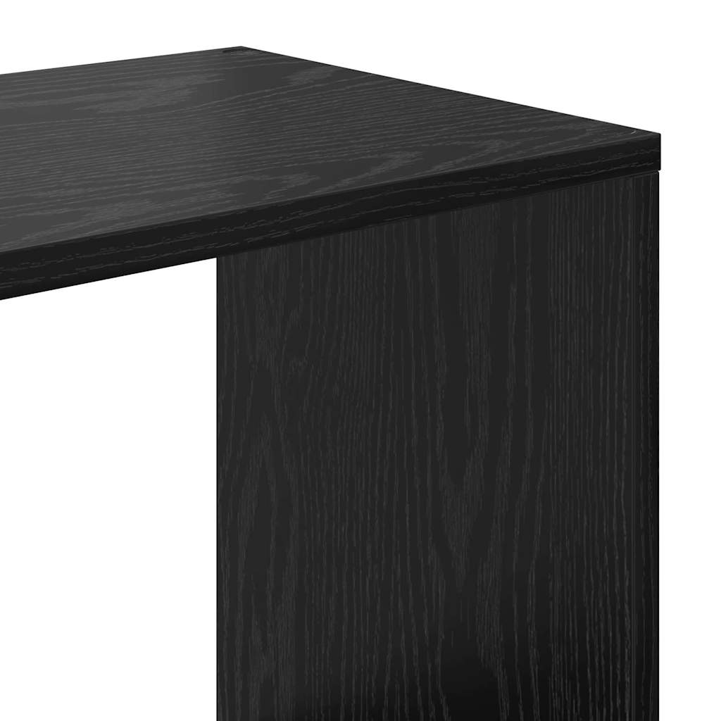 Bücherregal Schwarze Eiche 132 x 29 x 141.5 cm Holzwerkstoff