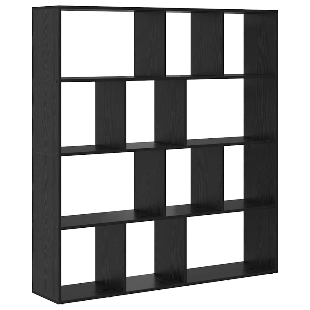 Bücherregal Schwarze Eiche 132 x 29 x 141.5 cm Holzwerkstoff