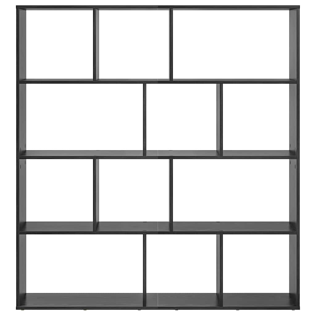 Bücherregal Schwarze Eiche 132 x 29 x 141.5 cm Holzwerkstoff