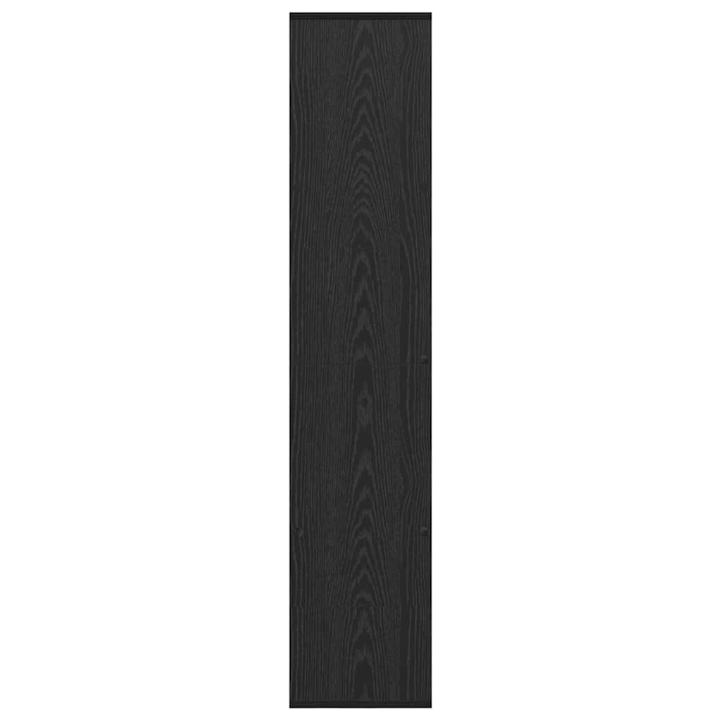 Bücherregal Schwarze Eiche 132 x 29 x 141.5 cm Holzwerkstoff