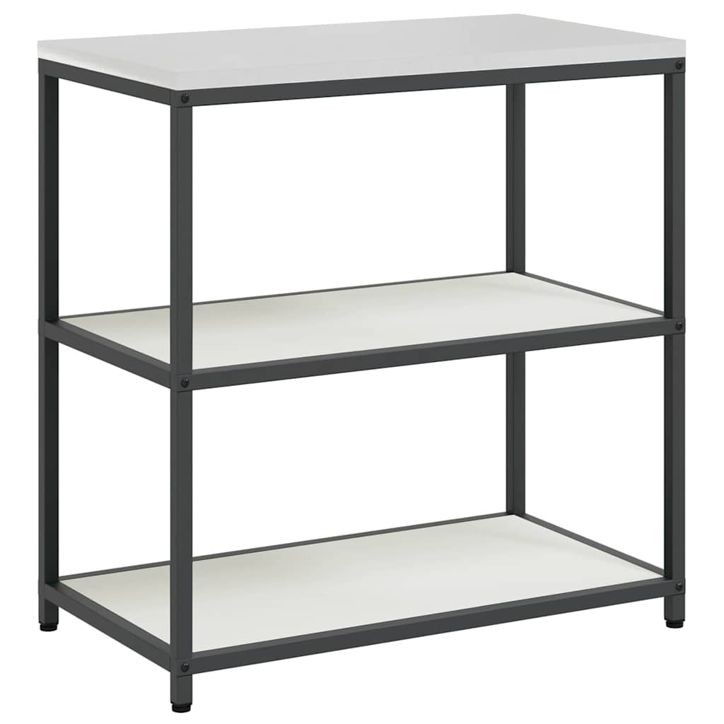 Küchenlager-Set 2 pcs Weiß 180 x 50 x 92 cm Kaltgewalzter Stahl