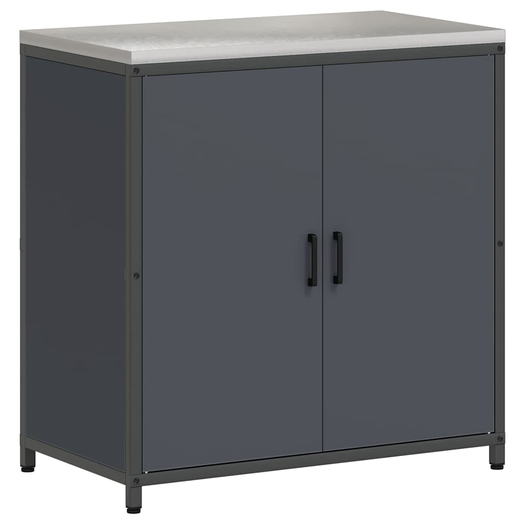 Küchenlager-Set mit Regal 2 pcs Anthrazit 180 x 50 x 92 cm