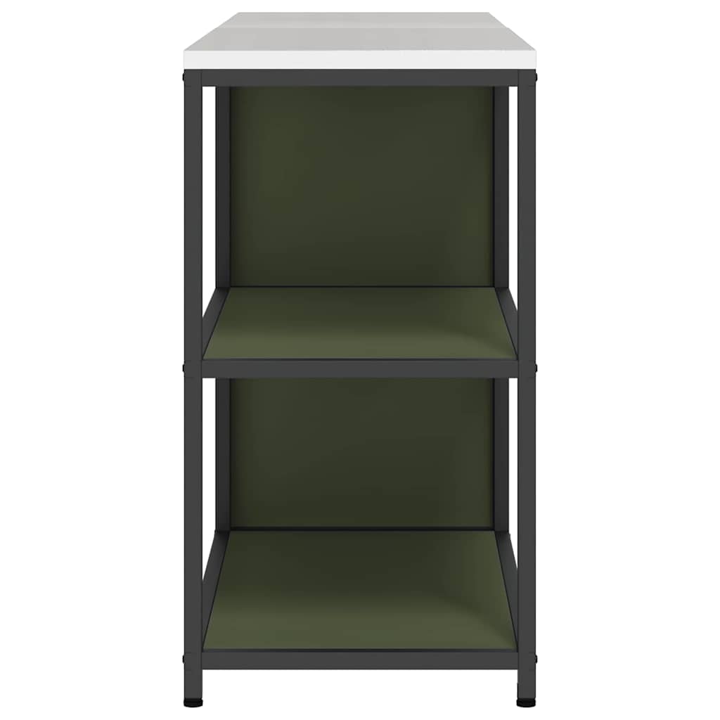 Küchenlager-Set mit Regal 2 pcs Olive Grün 180 x 50 x 92 cm