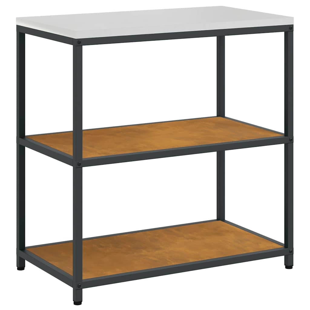 Küchenlager-Set mit Regal mit Tür 2 pcs Rostig 180 x 50 x 92 cm