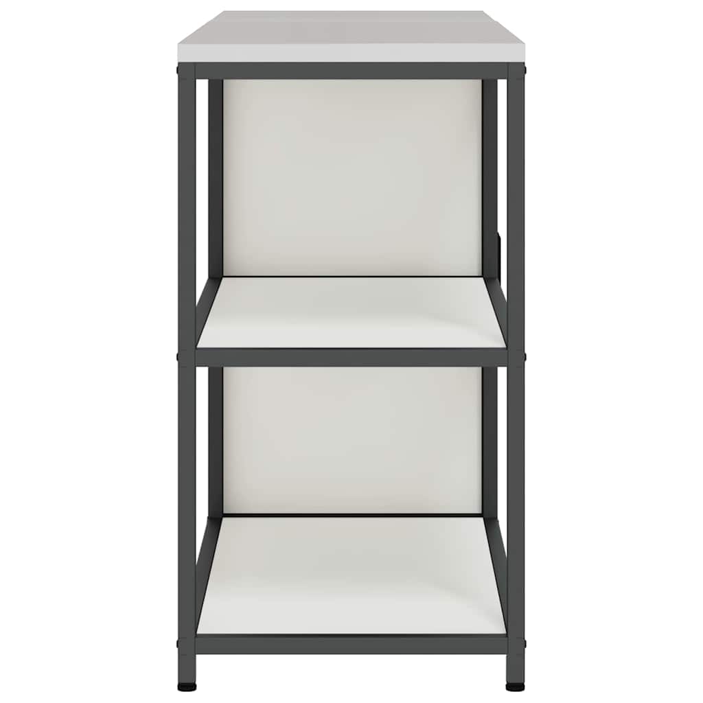 Küchenlager-Set 2 pcs Weiß 150 x 50 x 92 cm Kaltgewalzter Stahl