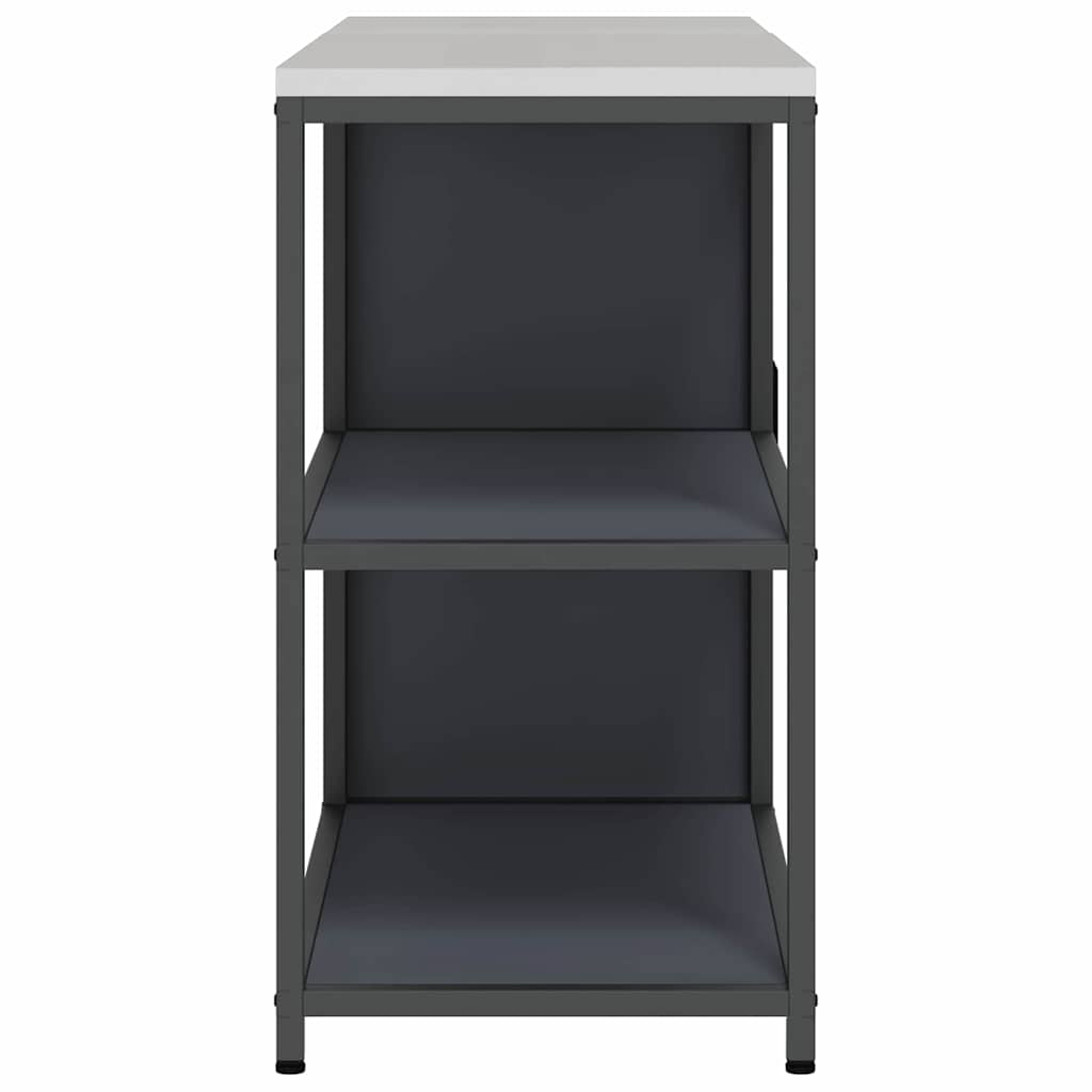Küchenlager-Set mit Regal 2 pcs Anthrazit 150 x 50 x 92 cm