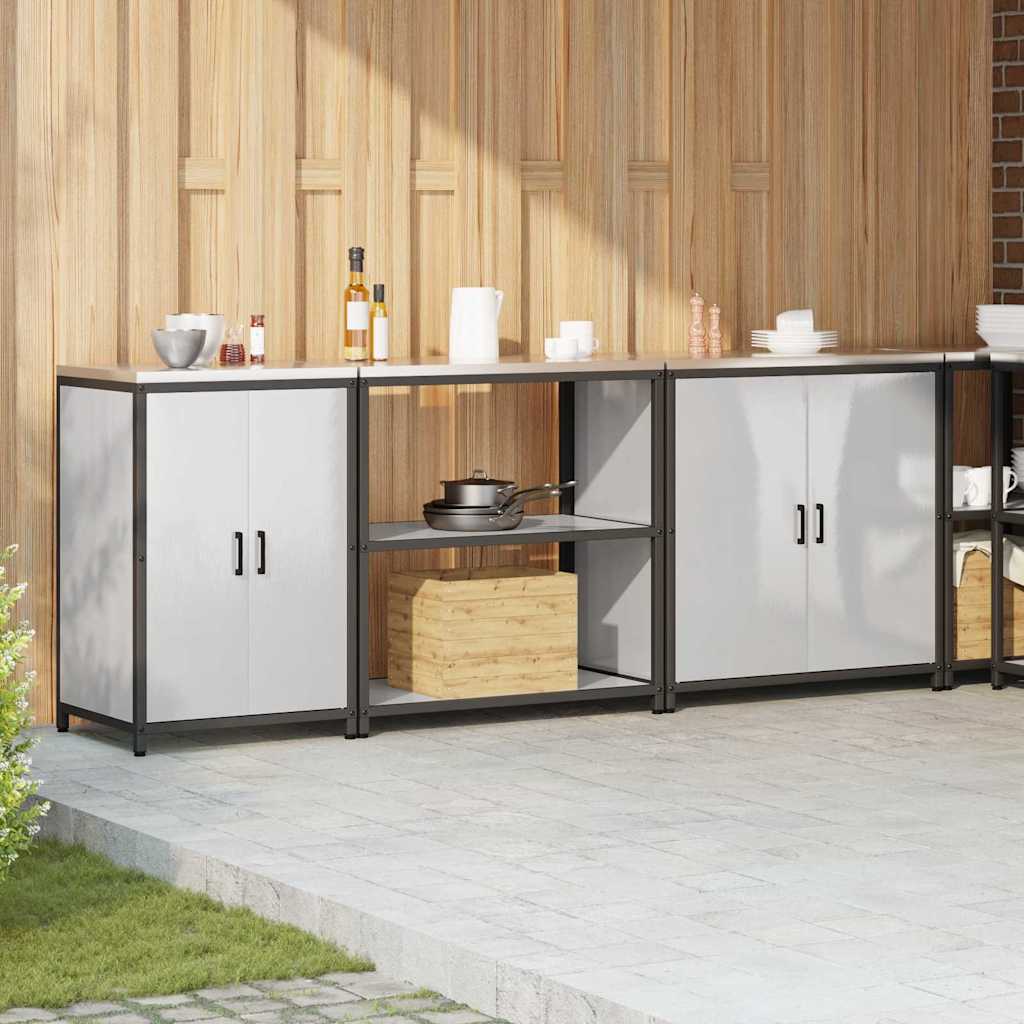 Küchenlager-Set Other 3 pcs Silber 240 x 50 x 92 cm Edelstahl